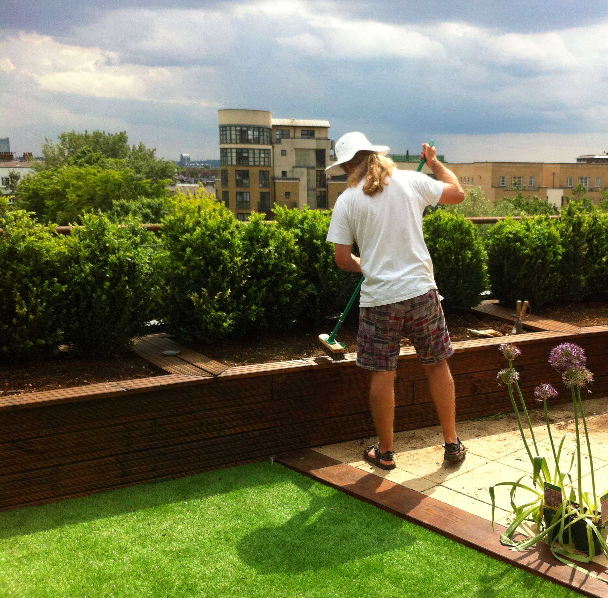 trabajos de jardinería